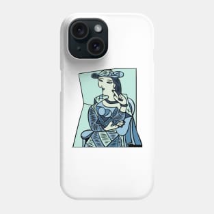 portrait cubism Phone Case