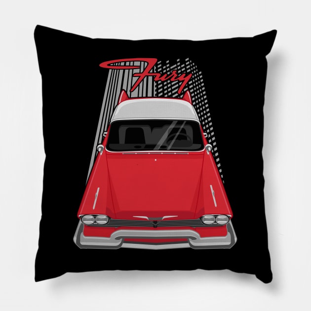 Plymouth Fury 1957 - 1958 - red Pillow by V8social