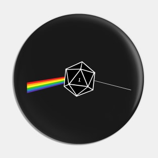 Dungeons And Dragons D20 Fail Pink Floyd Pin