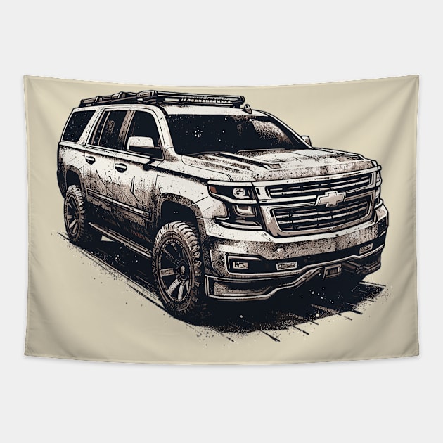 Chevrolet Suburban Tapestry by Vehicles-Art