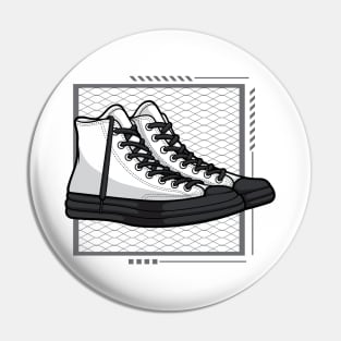 CeDeGe White Skate Sneaker Pin
