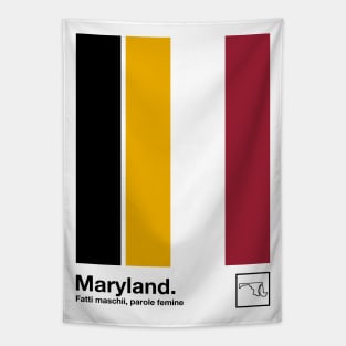 Maryland // Original Minimalist Artwork Poster Design Tapestry