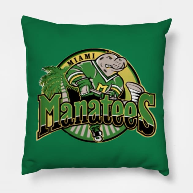 Miami Manatees Pillow by FHN