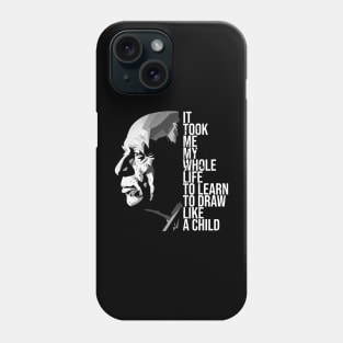 pablo picasso quotes Phone Case