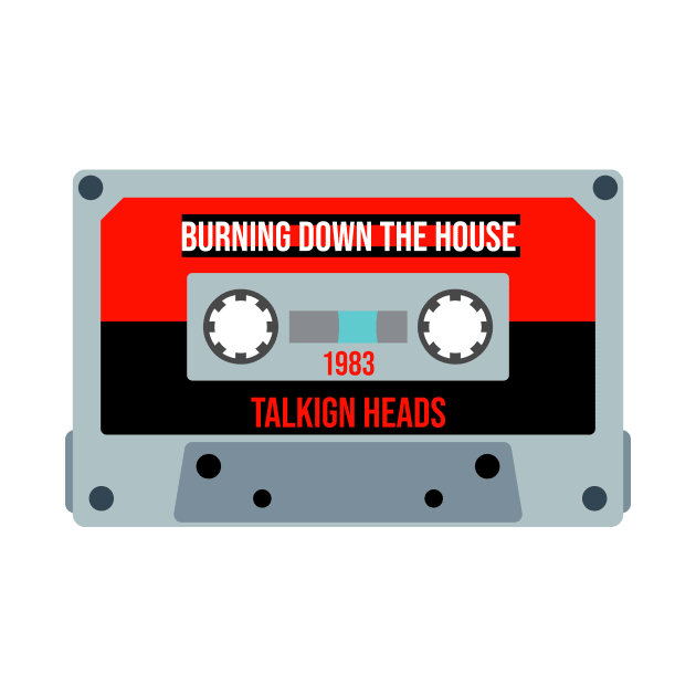 Talking Heads Classic Retro Cassette by PowelCastStudio