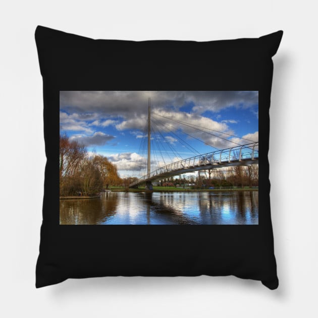 Christchurch Footbridge Reading Pillow by IanWL