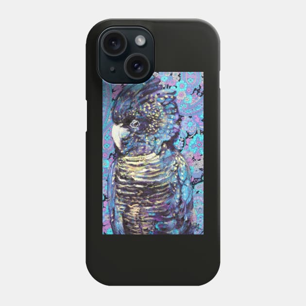 Peri the Black Cockatoo Phone Case by CoryAcornArt