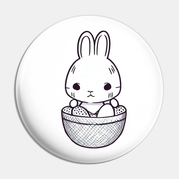 Easter egg basket bunny Pin by stkUA