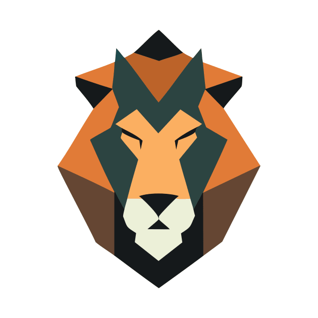 Geometric design of a lion face by goingplaces