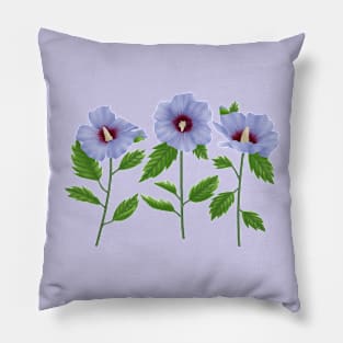 Rose of sharon Pillow