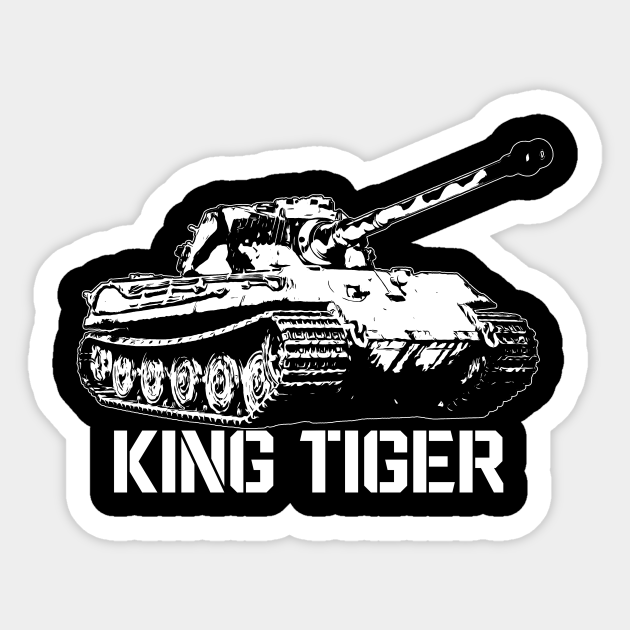 King Tiger Tank - King Tiger Tank - Sticker