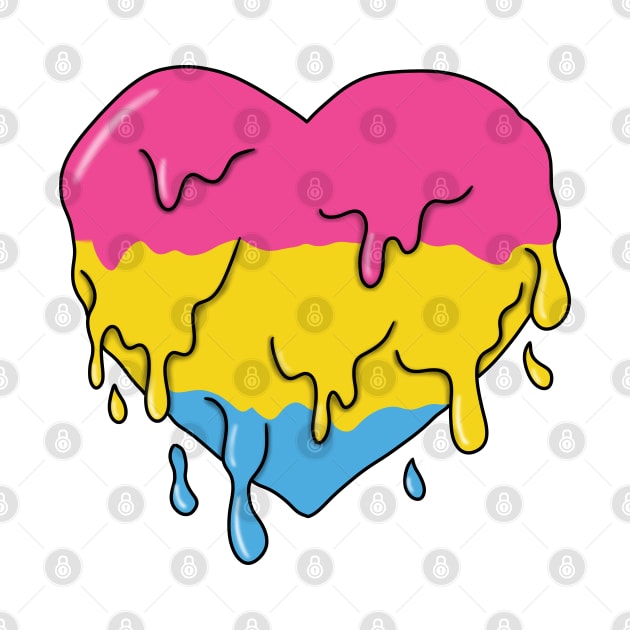 Melting pansexual heart by Becky-Marie