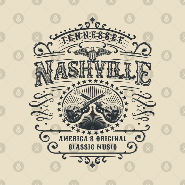 Nashville Tennessee America's Classic Music by Designkix