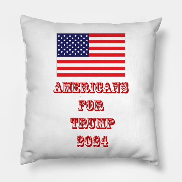 American's 4 Trump Pillow by The Binay Tribal Products