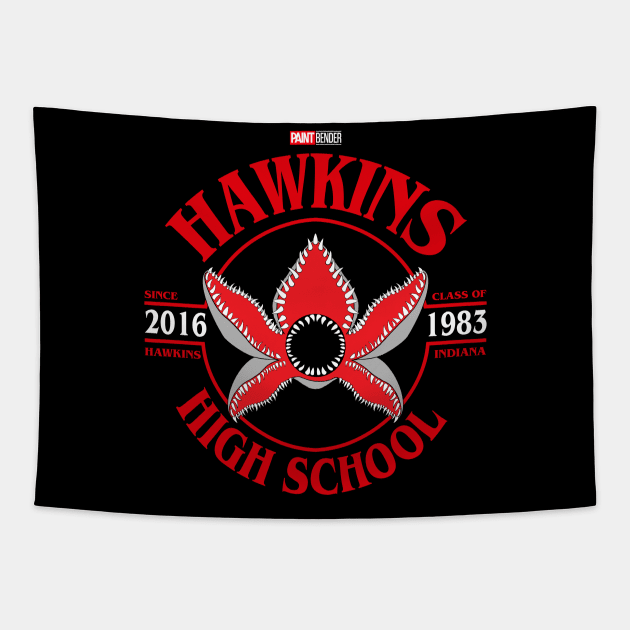 Hawkins High School Tapestry by ArtIzMuzikForTheEyez