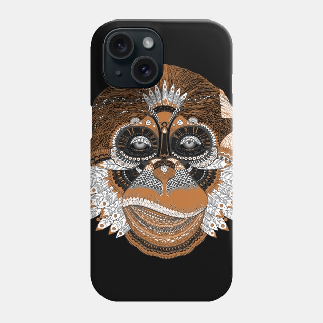 Psychedelic Monkey - Stoned Ape Phone Case by AltrusianGrace