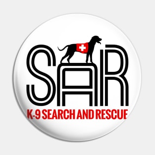 K-9 Search and Rescue Pin