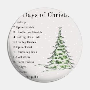 Pilates Christmas Pin