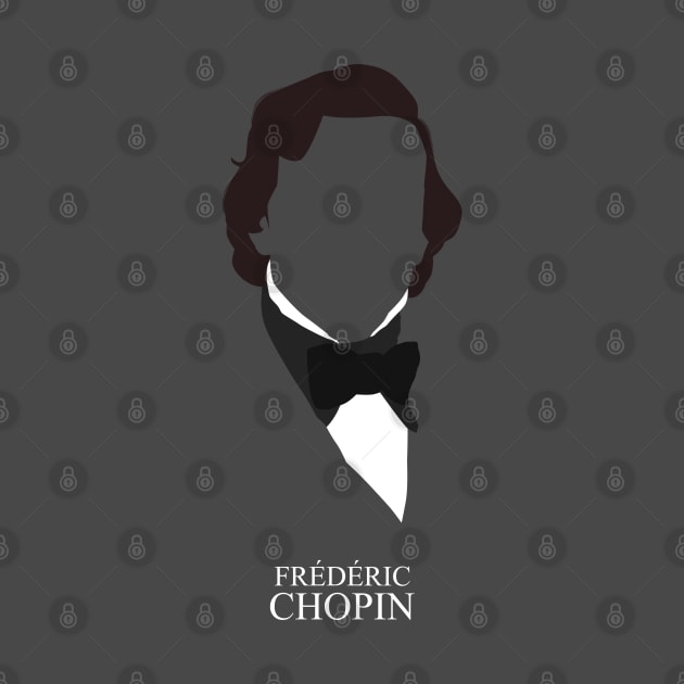 Frédéric Chopin - Minimalist Portrait by Wahyu Aji Sadewa