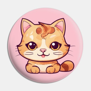 Cute Kawaii Ginger Cat Pin