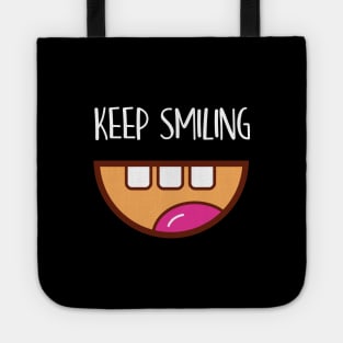 KEEP SMILING MASK Tote