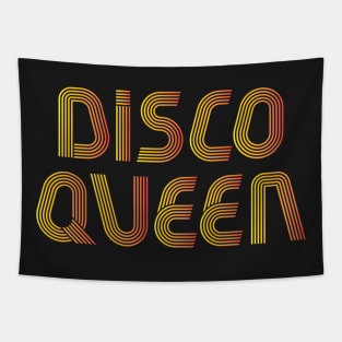 Disco Queen 1970s Vintage Dance Music Tapestry