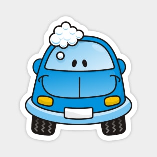 Blue Car with Bubbles Magnet