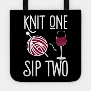 Knit One Sip Two Tote