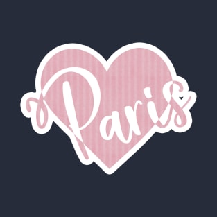 Paris with Heart in Rosé T-Shirt