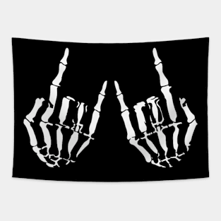 Rock And Roll Hand Gesture Tapestry