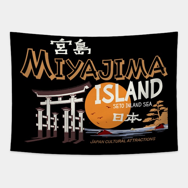 Miyajima Island Itsukushima Japan Tapestry by Alexander Luminova