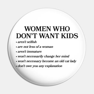 No Kids Pin