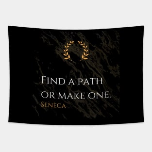 Seneca's Call to Forge Your Own Destiny Tapestry