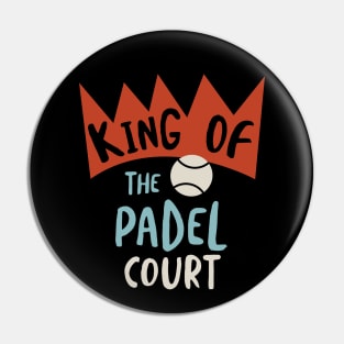 Padel King of the Padel Court Pin