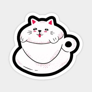 Coffee Cat Magnet