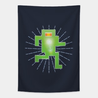 Runaway Automaton with Ray Burst Tapestry