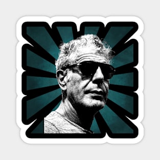 Anthony Bourdain II Retro Pixel II 70s Magnet