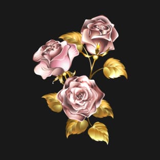 Pink gold roses T-Shirt