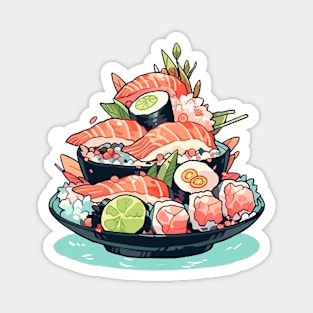 Zen Sushi Plate Magnet