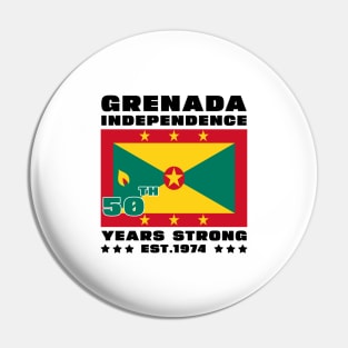 Grenada Independence Day Grenadian 50th celebration Grenada Pin