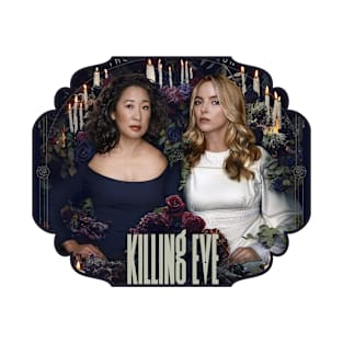 Killing Eve Season 4 Poster Design Villanelle and Eve Villaneve Season 4 T-Shirt