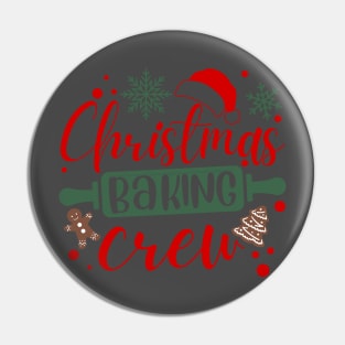 funny Christmas baker baking cooking lover cookie crew Pin