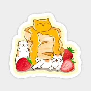 Kawaii Kitten Pancakes Magnet