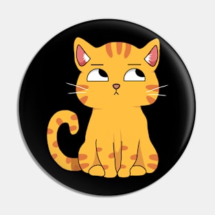 Cute Cat Kawaii Style, Ginger Cat Pin