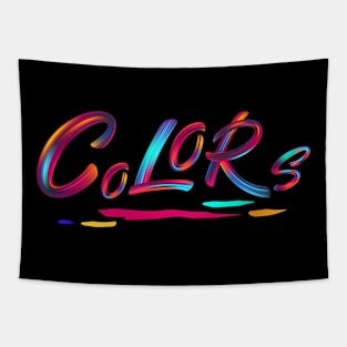 Colorful Typography Tapestry