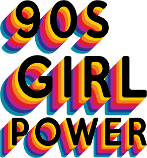 90s Girl Power Magnet