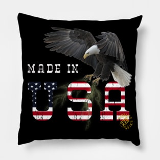 Made in USA Flag Eagle Pillow