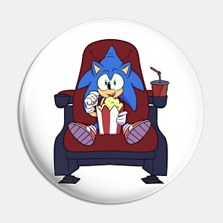 Hedgehog at the Movies Pin