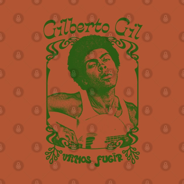 Gilberto Gil \/\/\/ Retro Original Fan Art Design by DankFutura