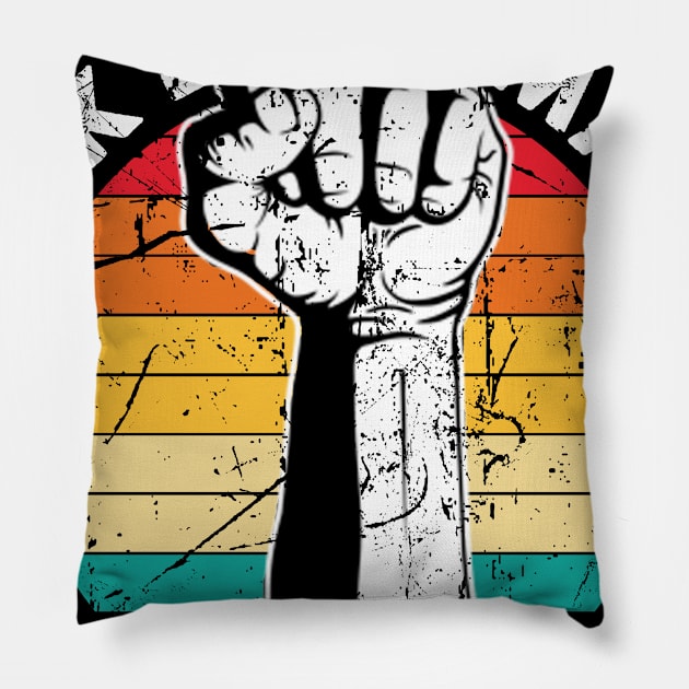 Indiana black lives matter political protest Pillow by Jannysingle